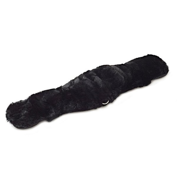 Engel Sattelgurt Dressur mit abnehmbarem Lammfell schwarz